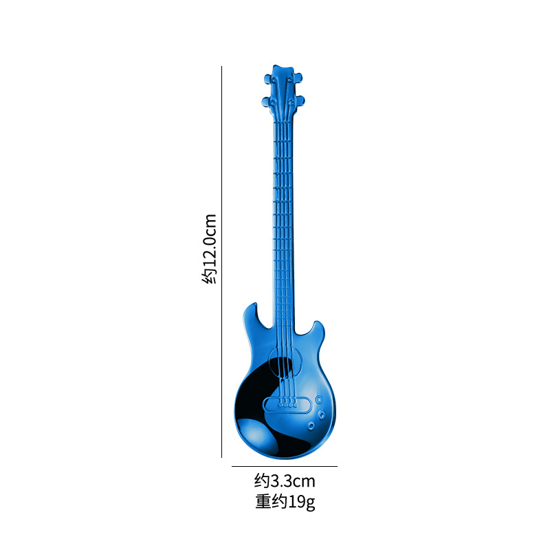 304 stainless steel spoon, guitar spoon, coffee stirring spoon, ice bar spoon, music bar spoon, mug spoon