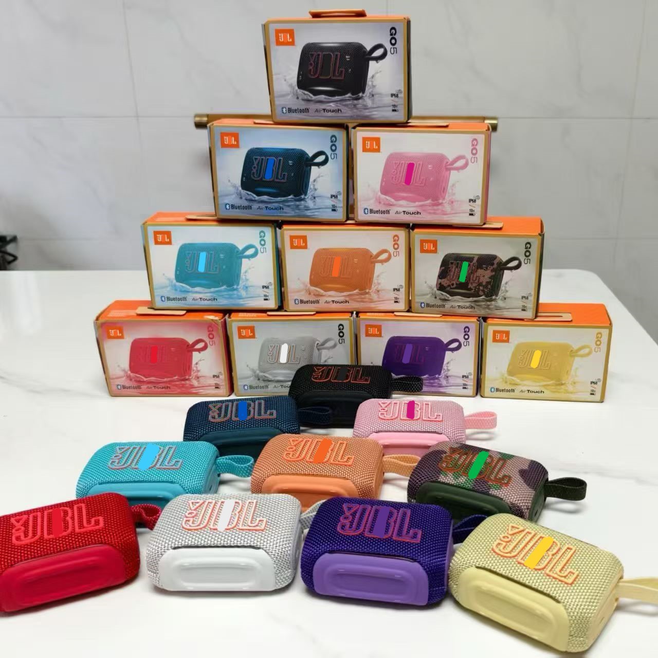 New GO5 speaker music gold brick fifth generation Bluetooth outdoor portable waterproof speaker light atmosphere