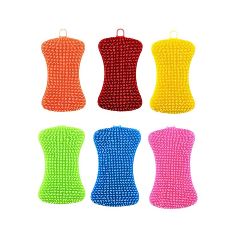 Multi-Color Silicone Dish Brush for Home Use Decontamination Soap Cleaning Brush Durable Kitchen Tool