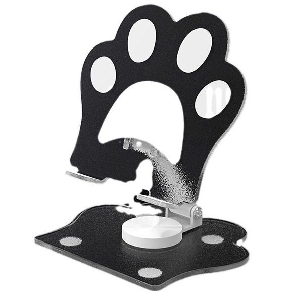 Cat paw acrylic phone stand live streaming portable foldable multifunctional tablet support stand live streaming stand