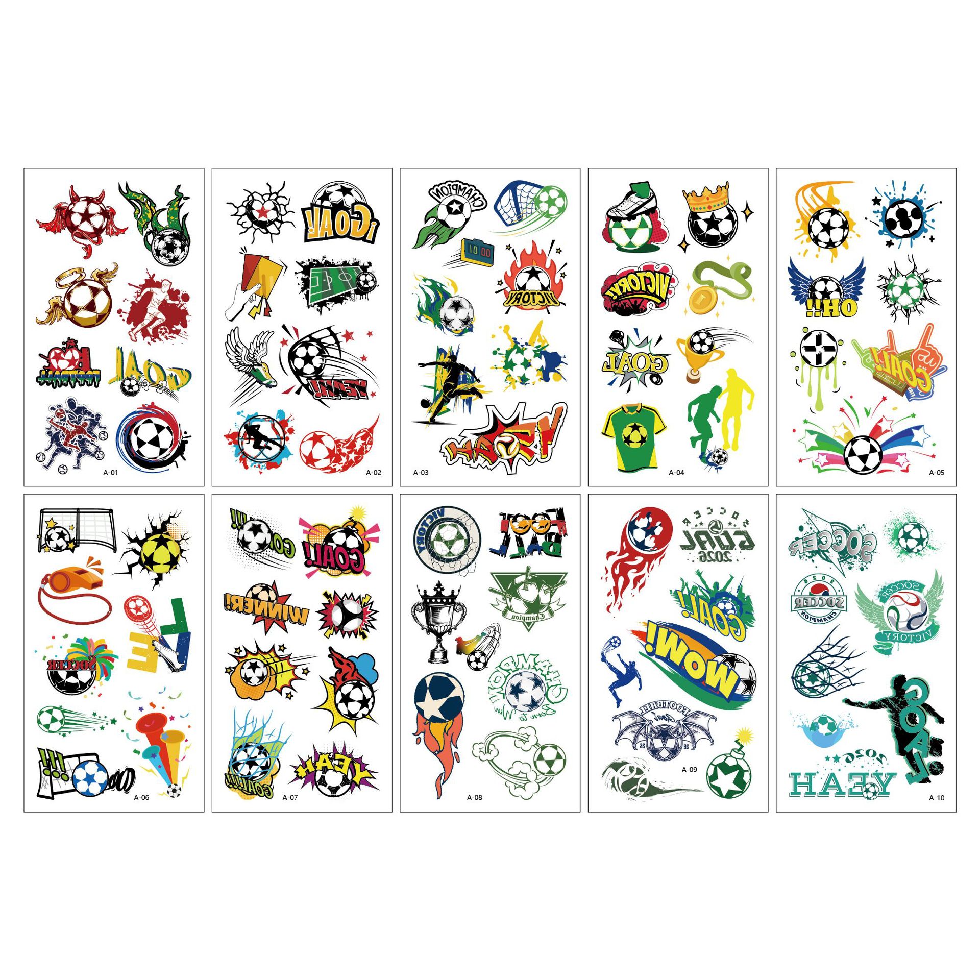 New Children Cartoon Tattoo Sticker Sticker Unicorn Dinosaur Mermaid Festival Tattoo Sticker