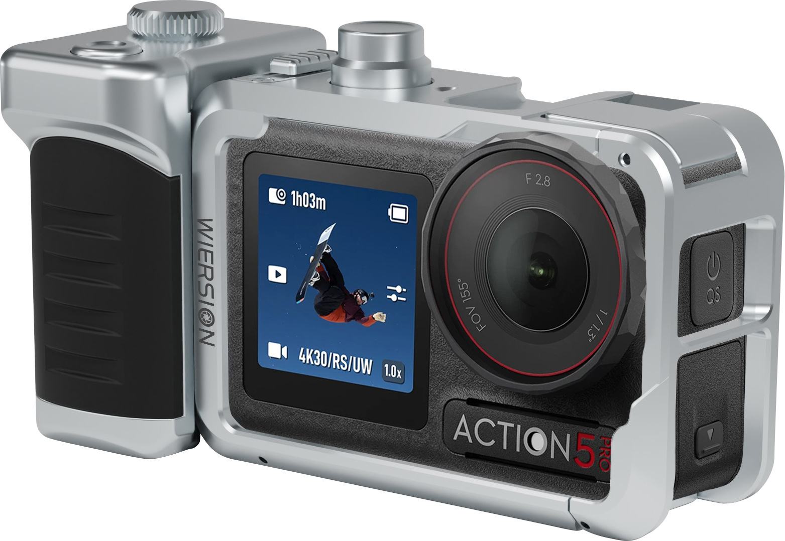 WIERSION Wilson Compatible with DJI Action 6/5/4/3 Bluetooth Camera Handle Street Photography Kit