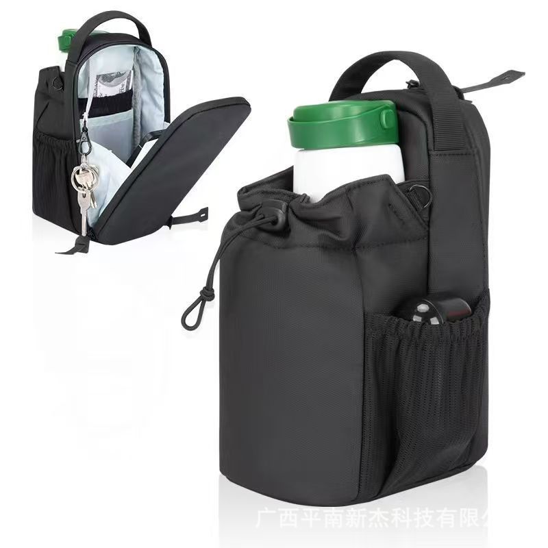Dedicated outdoor sports magnetic water bottle bag water cup crossbody bag gym phone key storage bag