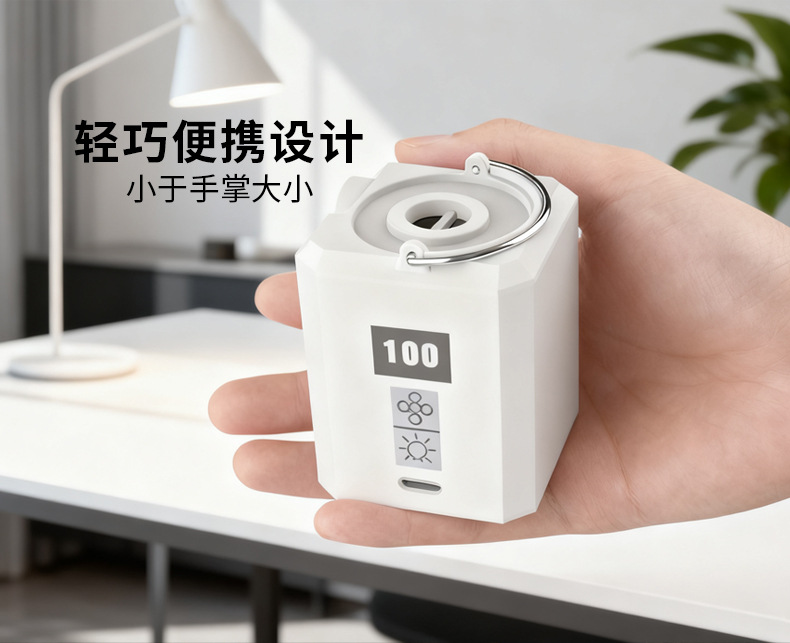 Outdoor camping inflatable pump, portable and compact, high-power air pump, camping lighting multifunctional air pump cylinder