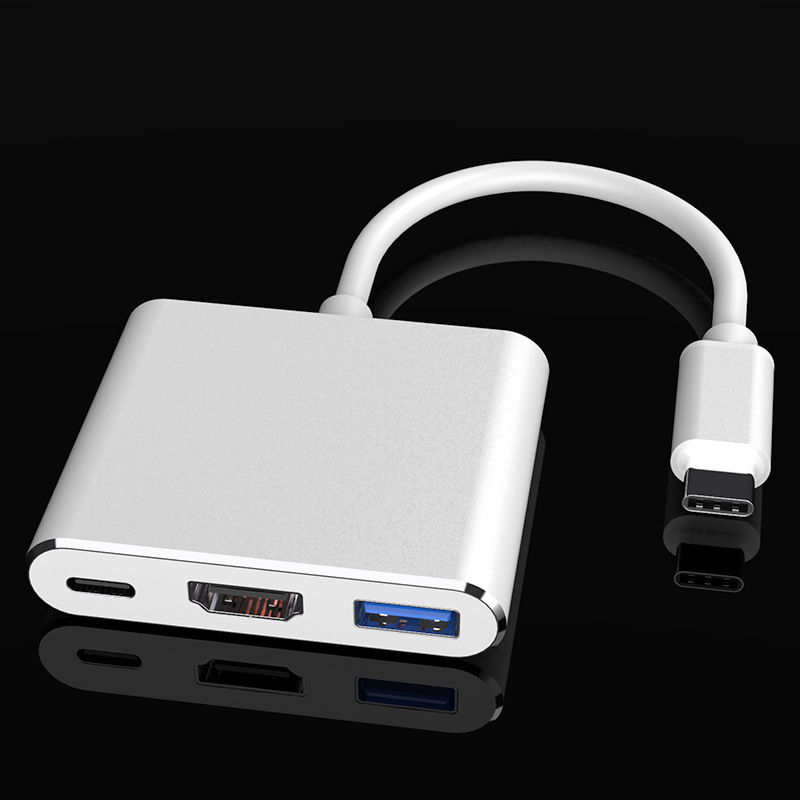 Type-C to HDMI Three-in-One Docking Station + USB + PD Notebook Laptop Hub Hub Expansion Dock