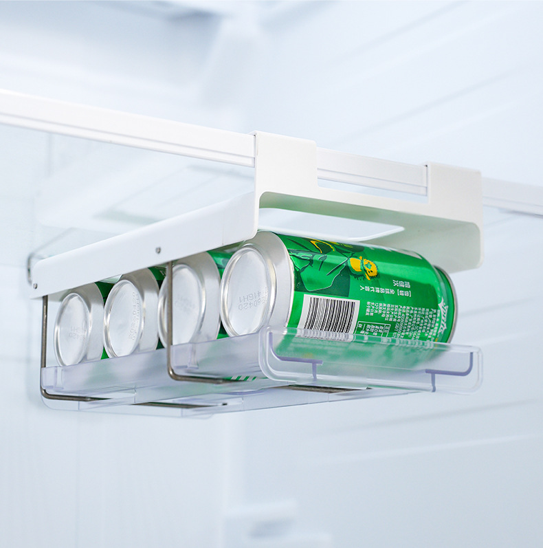 Custom refrigerator hanging can storage rack beverage bottle storage rack hanging kitchen organizer shelf storage box