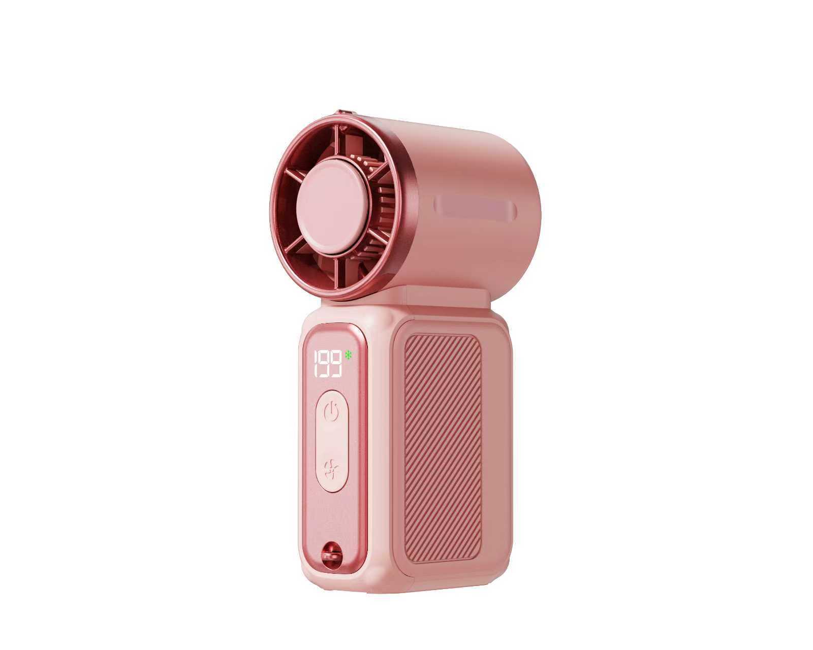 Handheld Small Fan USB Charging Turbo Ice Compressor Cooling Mini Small Fan Portable Outdoor Neck Small Violent