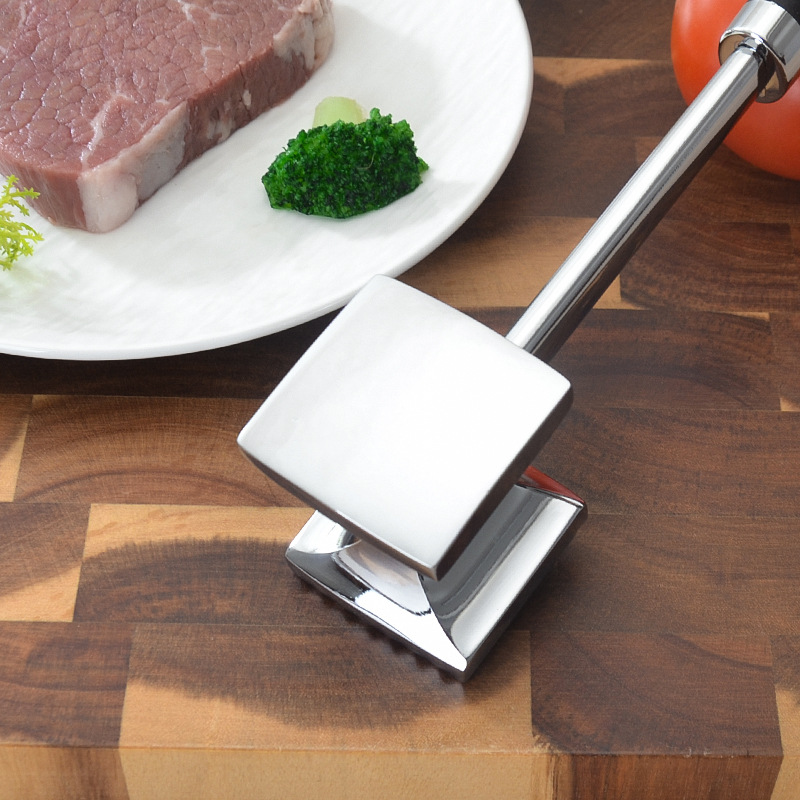 Household aluminum meat tenderizer thickened tender meat tenderizer beef pork chop meat tenderizer kitchen gadget large size meat mallet