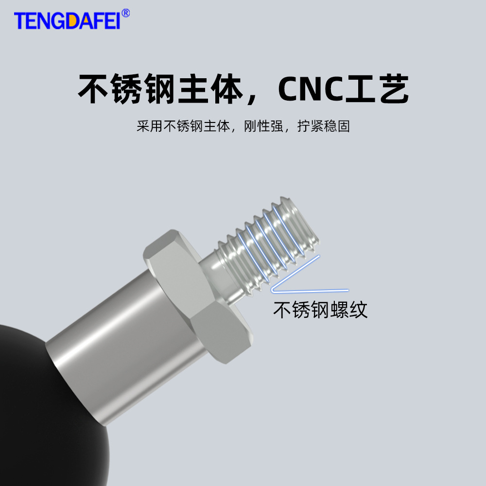 Motorcycle rearview mirror ball head bracket base expansion accessory m6m8m10 phone holder 25.0 ball head screw