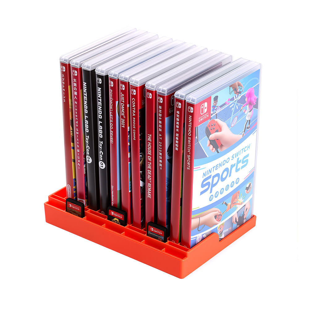 DOBE Original Compatible with Switch/Switch 2 2-in-1 Game Card Storage Tray with 12PCS Game Cards