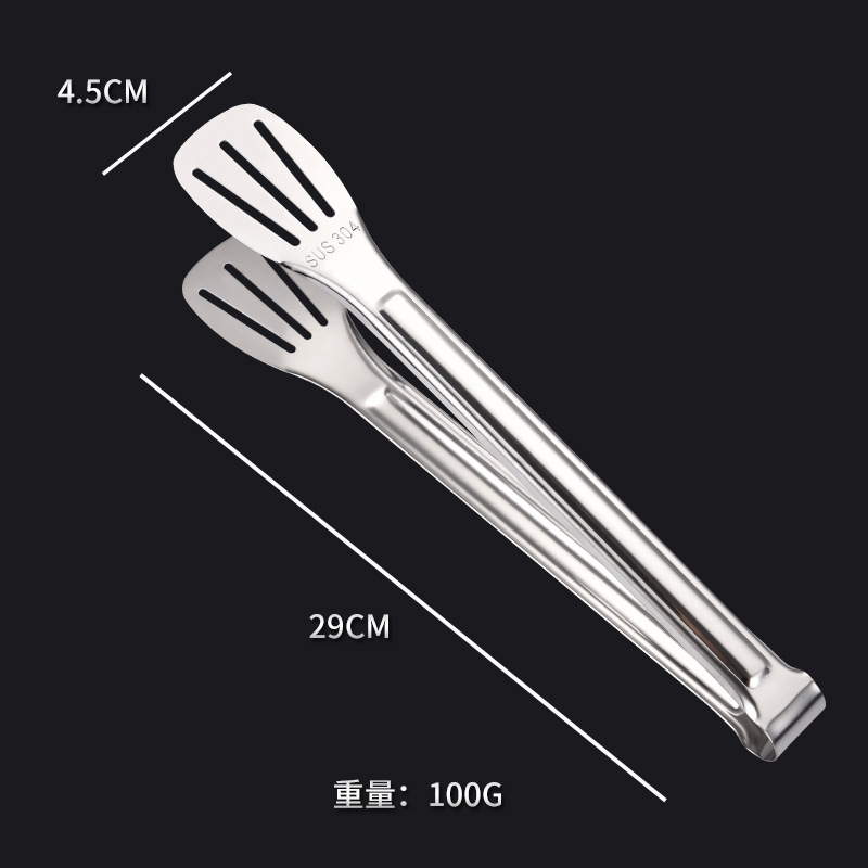 304 stainless steel tongs, barbecue tongs, bread tongs, steak tongs, kitchen hotel supplies