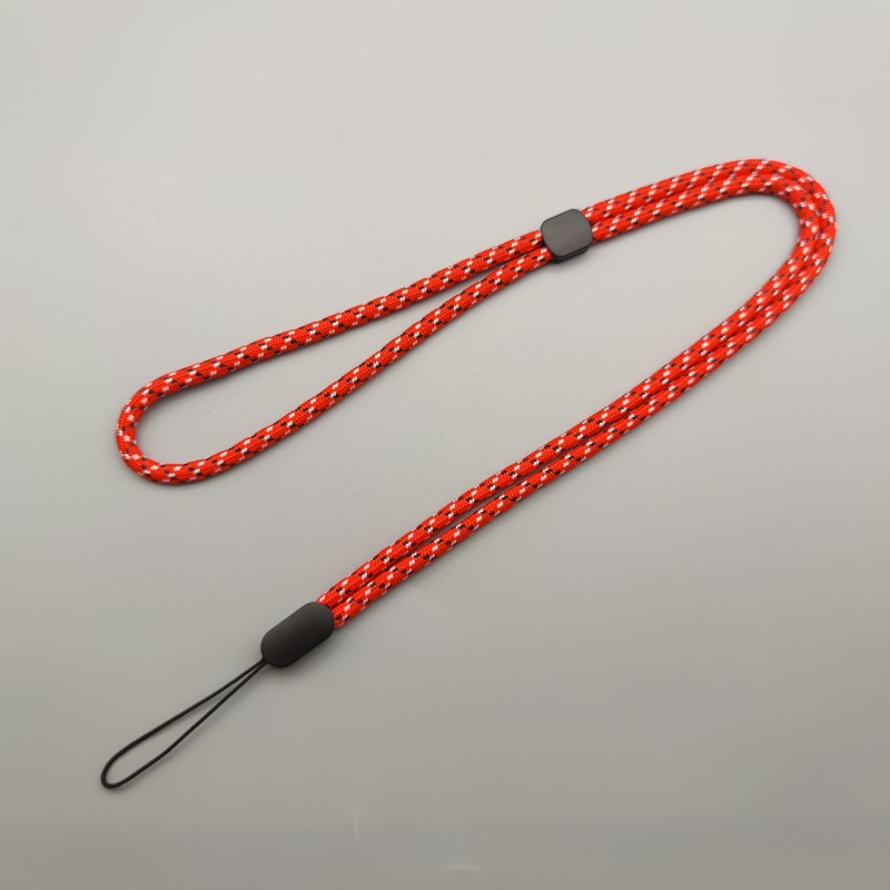 Adjustable Phone Lanyard USB Drive Short Lanyard Walkie Talkie Camera Bluetooth Speaker Key Anti-loss Thickened Wrist Strap