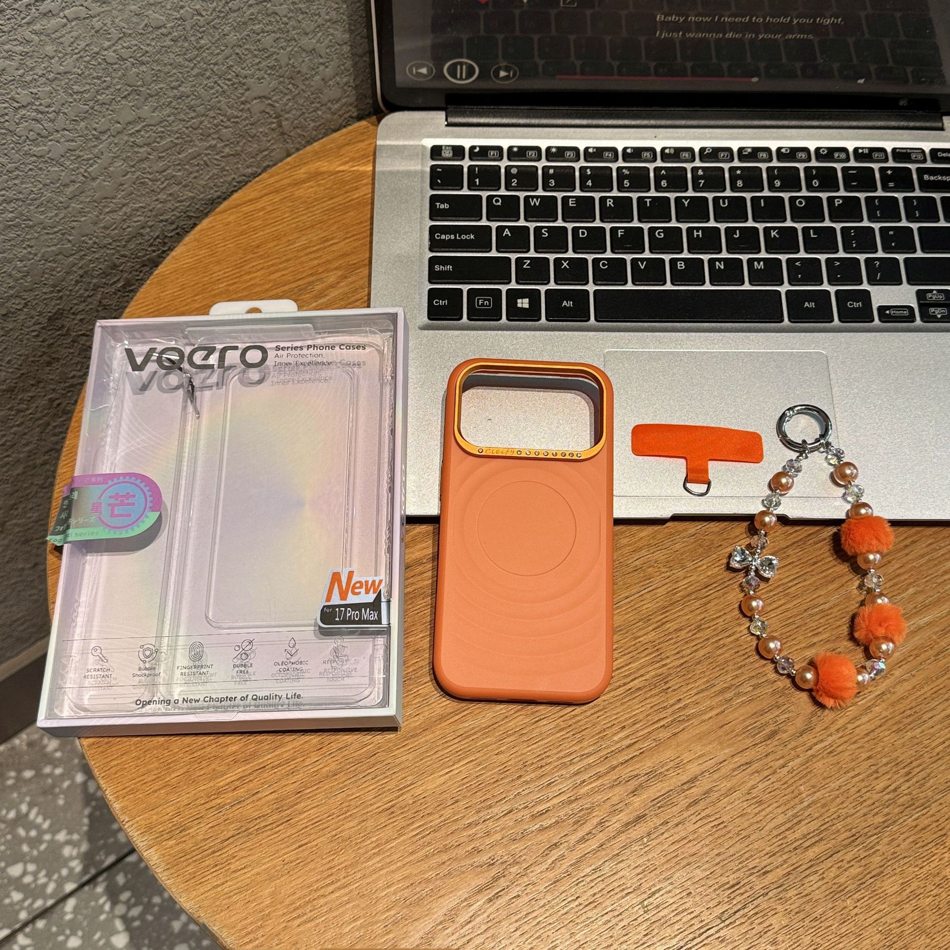 For iPhone 17 Pro Max Pearl Plush Bracelet Star Glitter Case Apple 16 Diamond Lens Ripple Phone Case