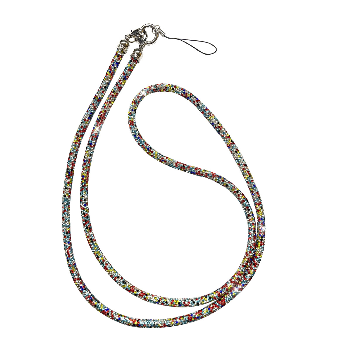 0.6cm Rhinestone Crossbody Chain Luxury Full Diamond Phone Lanyard Camera Strap Detachable Bag Strap