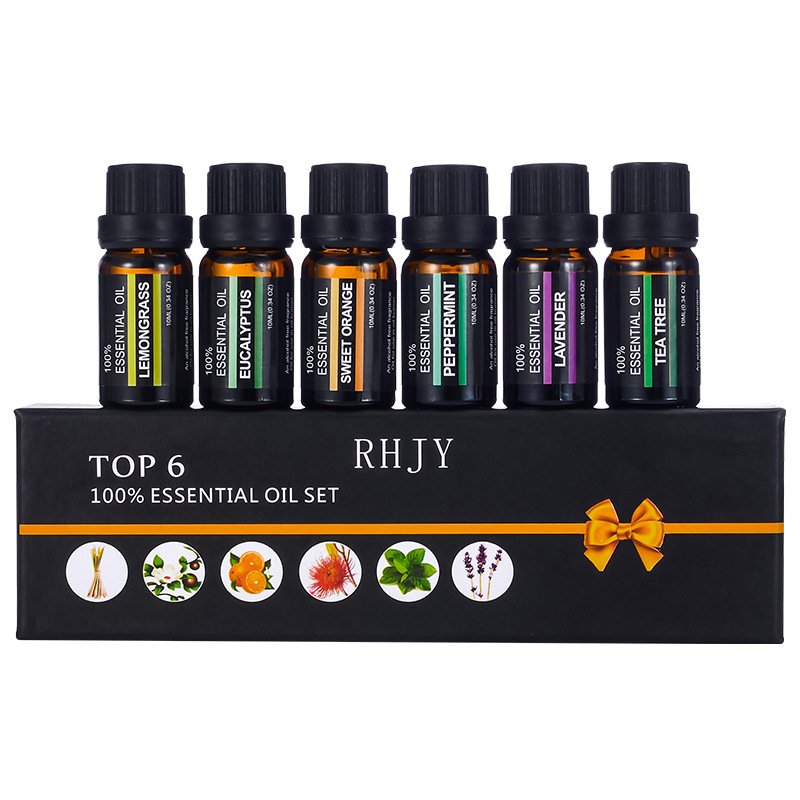 Exclusive single-origin essential oil for beauty salons, massage oil, tea tree, chamomile, bergamot, pure plant essential oil set