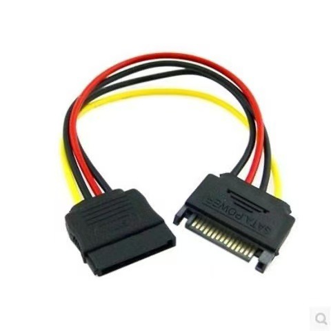 High quality SATA male to female all copper hard drive power cable extension cable SATA 15P male to female serial extension