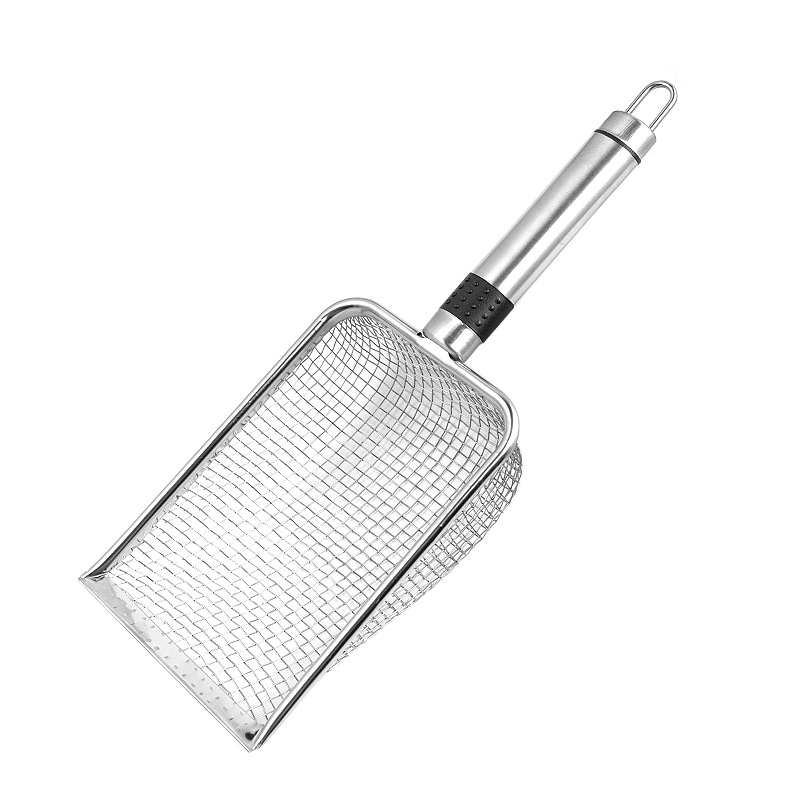 Stainless steel metal cat litter scoop, large size cat poop scoop, cat pet scoop, beach shovel