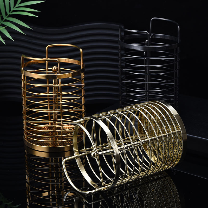Stainless Steel Chopstick Basket Drain Basket Mesh Basket Kitchen Storage Utensil Rack Home Disinfection Cabinet Chopstick Box
