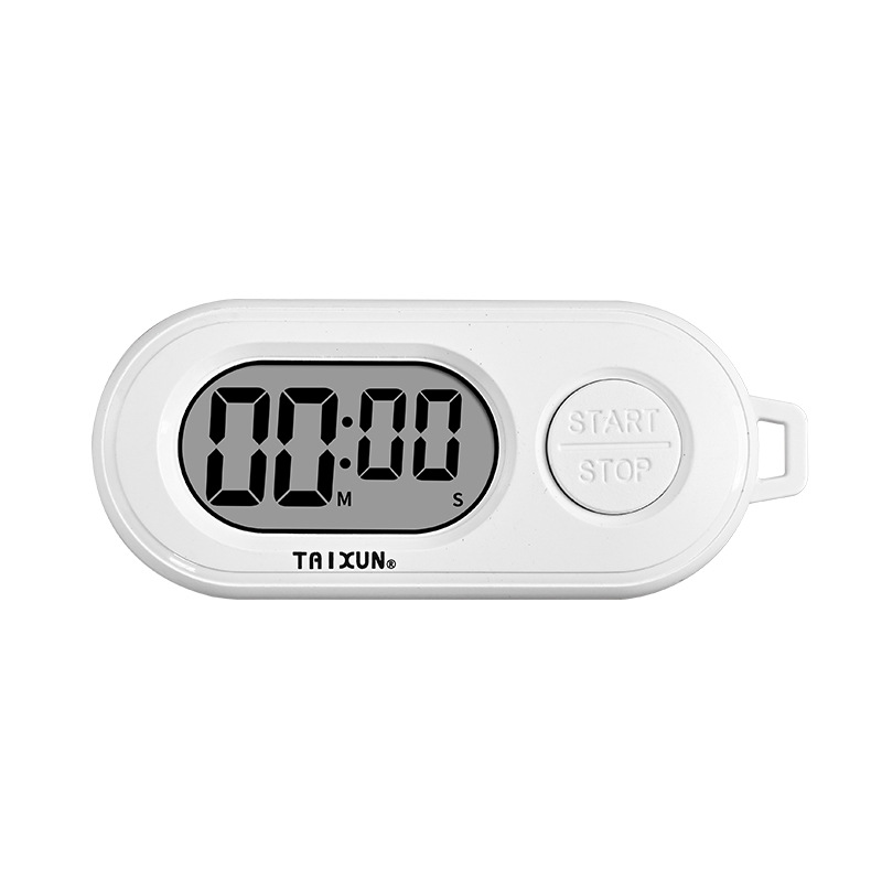 Mini keychain timer compact portable time manager large volume electronic countdown reminder