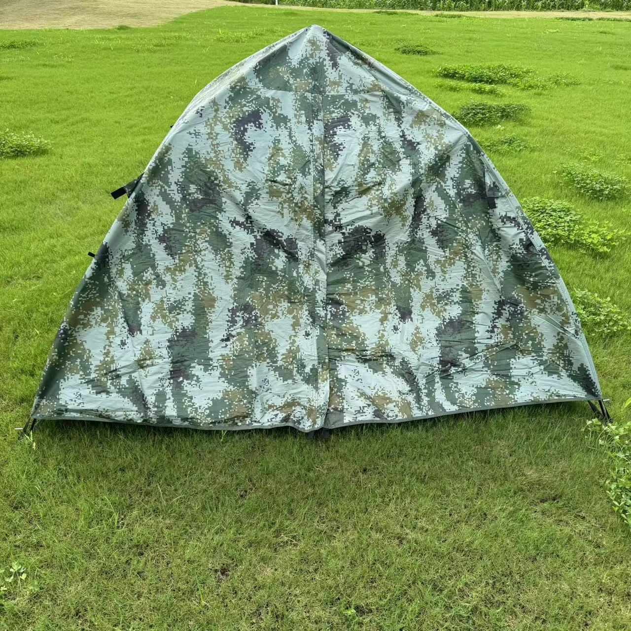 Outdoor tent, automatic portable camping beach tent, double-layer folding quick-open no-setup tent