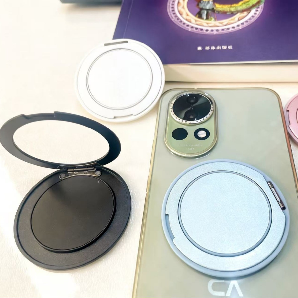 Magnetic invisible stand suitable for phone case stand adhesive phone stand round stand thin magnetic