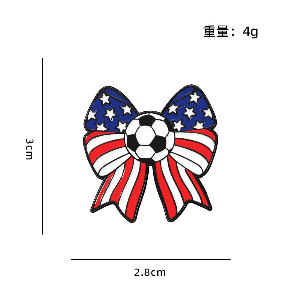 USA-Mexico-Canada World Cup Football Brooch Mexico USA Canada World Cup Peripheral Clothing Accessory Sports Badge