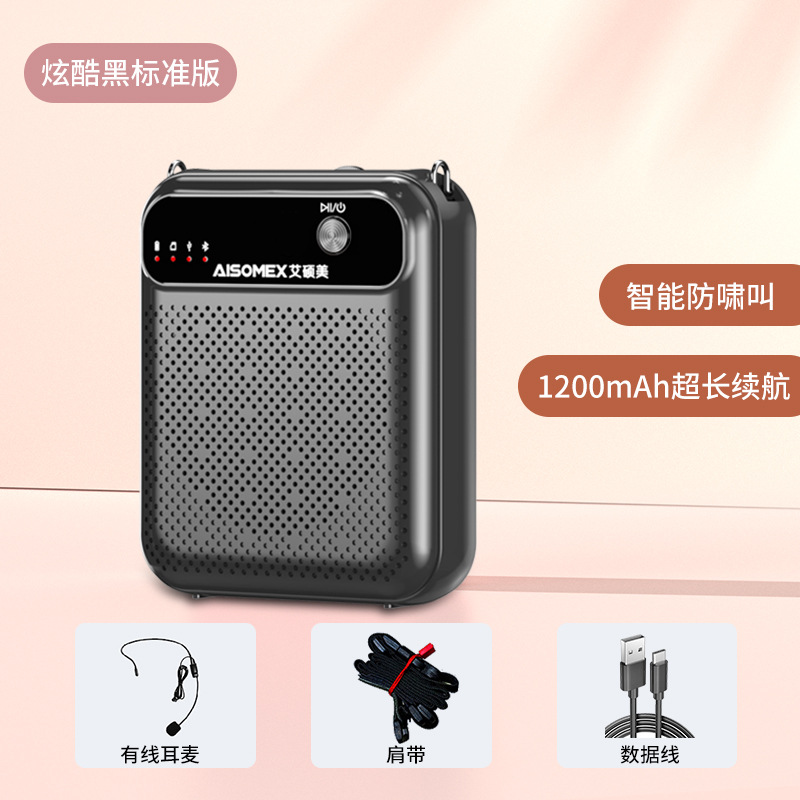 Aishuomei New Small Bee Amplifier Portable Wireless Microphone for Teacher Special No Howling