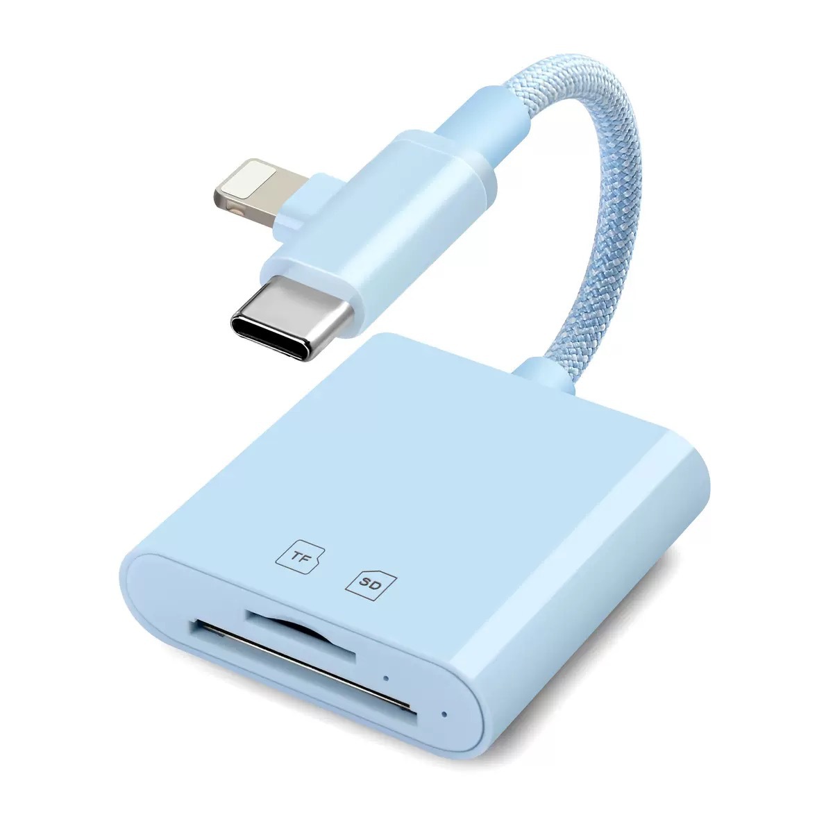 Applicable for Apple Phone Card Reader SD TF 2-in-1 Universal Converter Camera Tablet OTG Cable