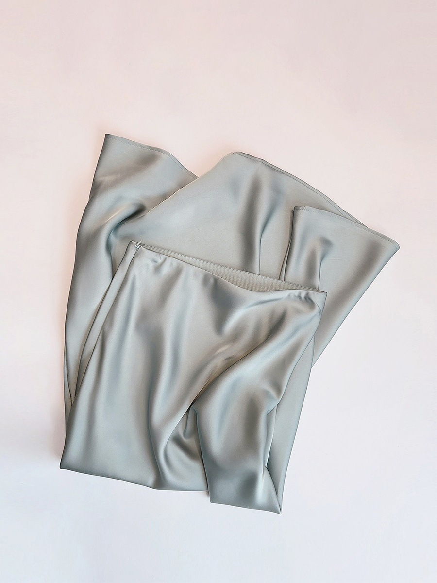 3XL · 灰绿长款