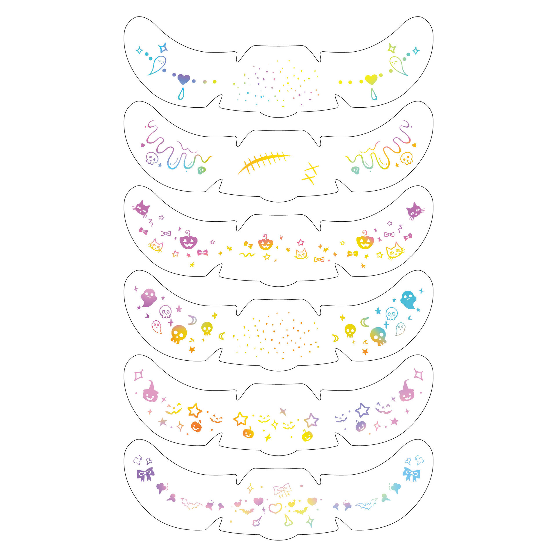 New Freckle Tattoo Sticker Gold Foil Silver Foil Party Flash Face Makeup Temporary Tattoo Sticker Paper