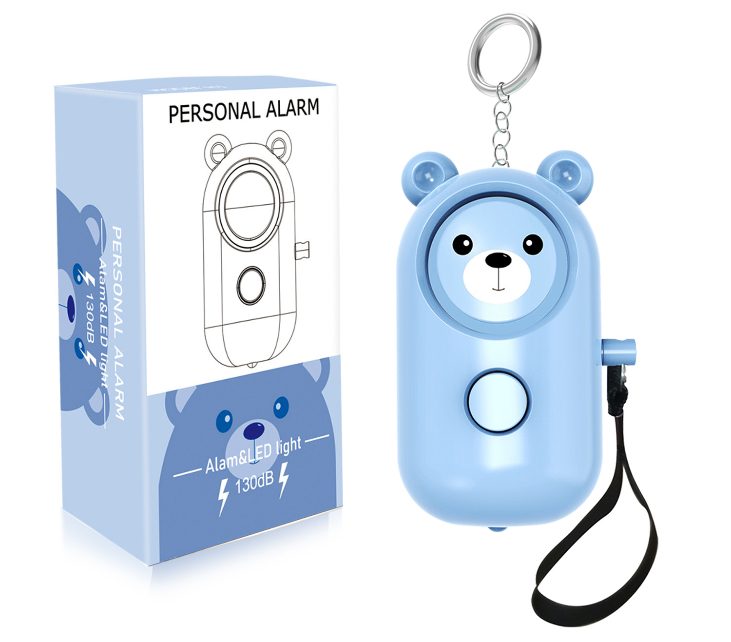 Personal Alarm for Women Anti-wolf New Self-defense Portable Outdoor Children Safety Products