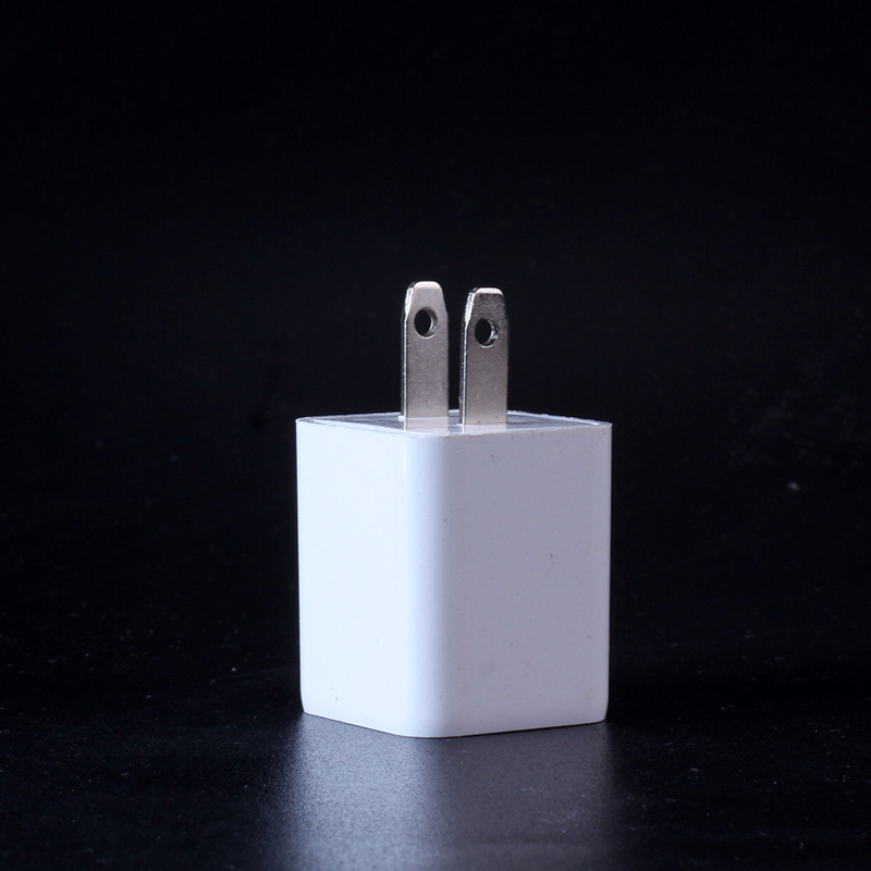 Dual USB Charger Large Green Dot Phone Charger 5V1A Dual Port Charging Head Power Adapter