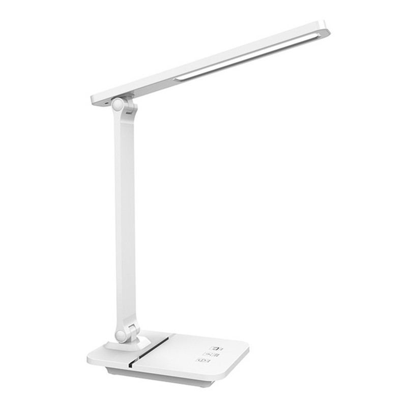 LED Reading Light, Foldable, Dormitory Dual-Use Charging and Plug-in, Children's Study Light, Bright Enough for Study, Student-Specific Eye-Caring Desk Lamp
