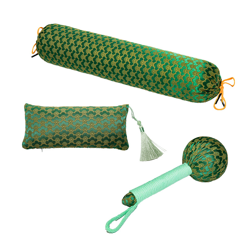 Festival Gift Mugwort Pillow Cylindrical Removable Wrist Bag Mugwort Hammer Neck Protection Sleep Aid Set