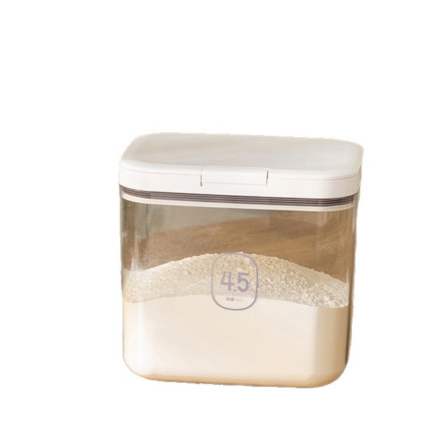Press and Pop Seal Lid Airtight Container, Flour Bucket, Flour Storage Container, Dry Food Airtight Container, Rice Bucket, Grain Storage Jar