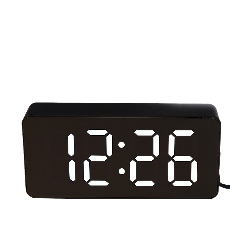 Smart Silent LED Night Light Mirror Multifunctional Electronic Clock Alarm Clock Student Special Alarm Clock Children Gift