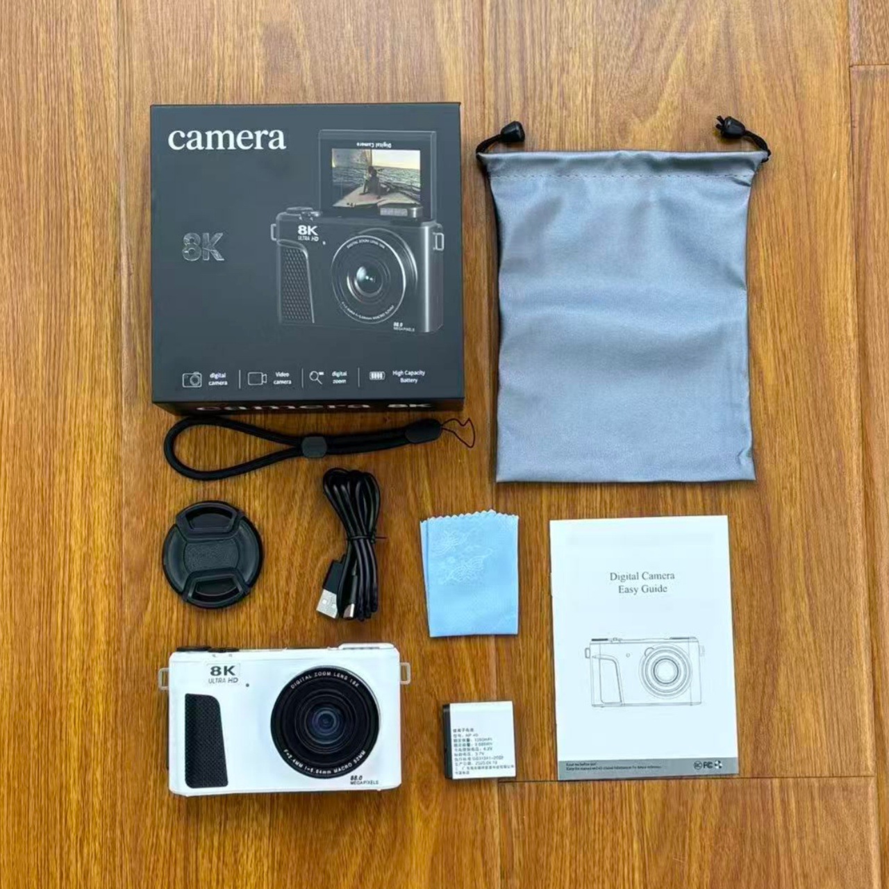 8K mirrorless digital camera high pixel flip screen WiFi upload phone student beauty camera