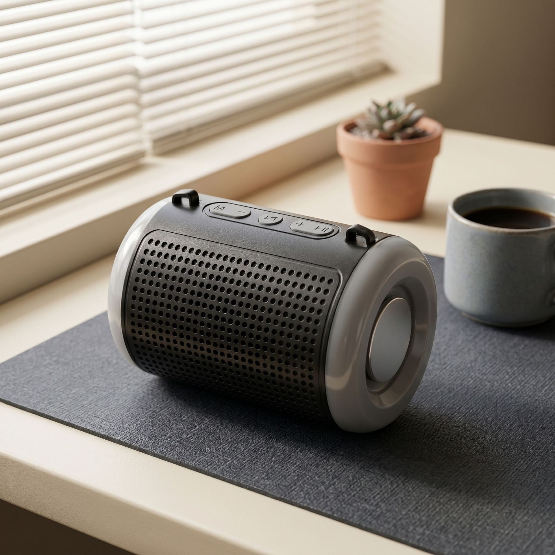 Portable home Bluetooth speaker small steel cannon supports TF card USB desktop wireless loud small speaker