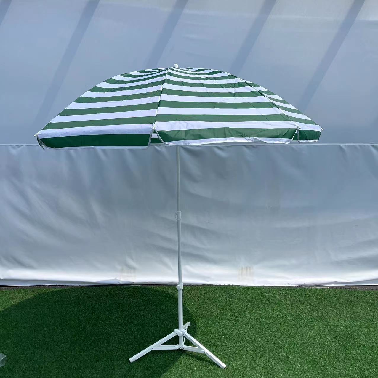 2m striped sun umbrella, stall umbrella, courtyard umbrella, portable advertising umbrella, beach umbrella