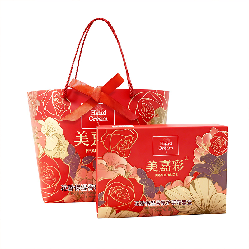 5 Hand Creams Meijiacai Floral Moisturizing Fragrance Moisturizing Smooth Hand Cream Gift Set Anti-Dryness Hand Care