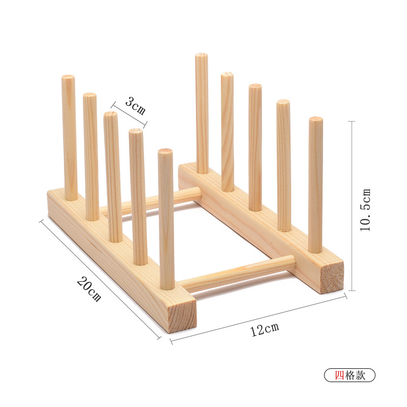 Wooden drying rack, kitchen dish rack, cup rack, commercial tea cake display storage rack, customizable