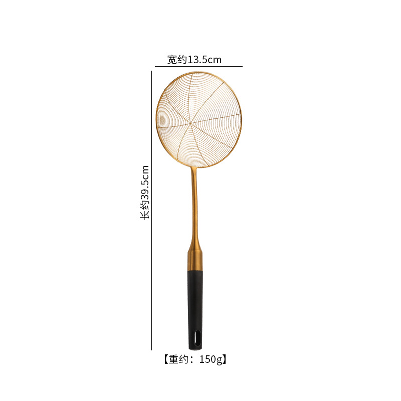 New 201 stainless steel wire strainer black bakelite handle slotted spoon stainless steel large noodle strainer filter spoon household kitchen strainer