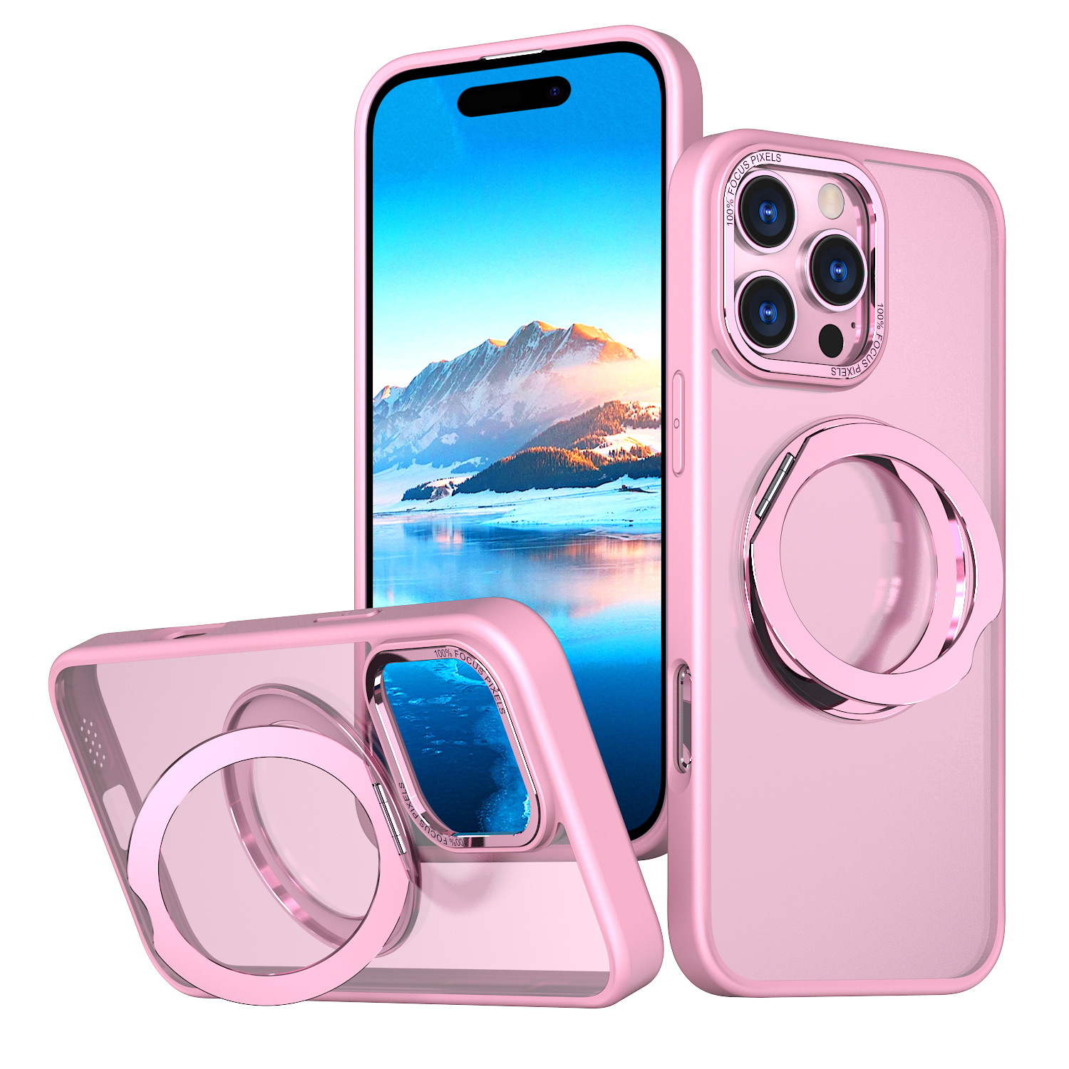 For iPhone 17 Pro Max Phone Case Magnetic Rotating 360 Bracket Full Coverage Anti-Fall Apple 17E Protective Case
