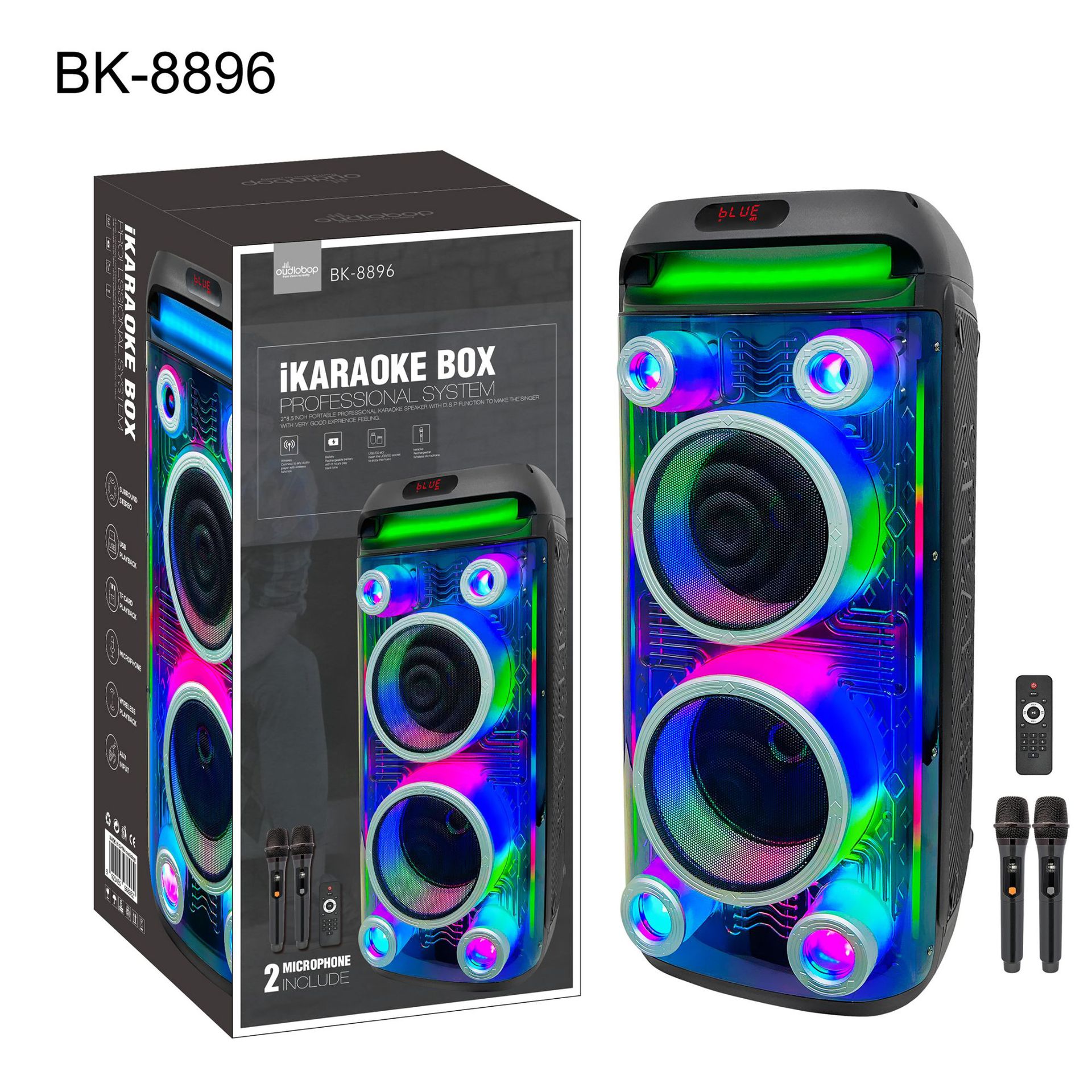 RBG Wireless Bluetooth Speaker High Power 100W Outdoor Square Dance Party Sound Subwoofer Party
