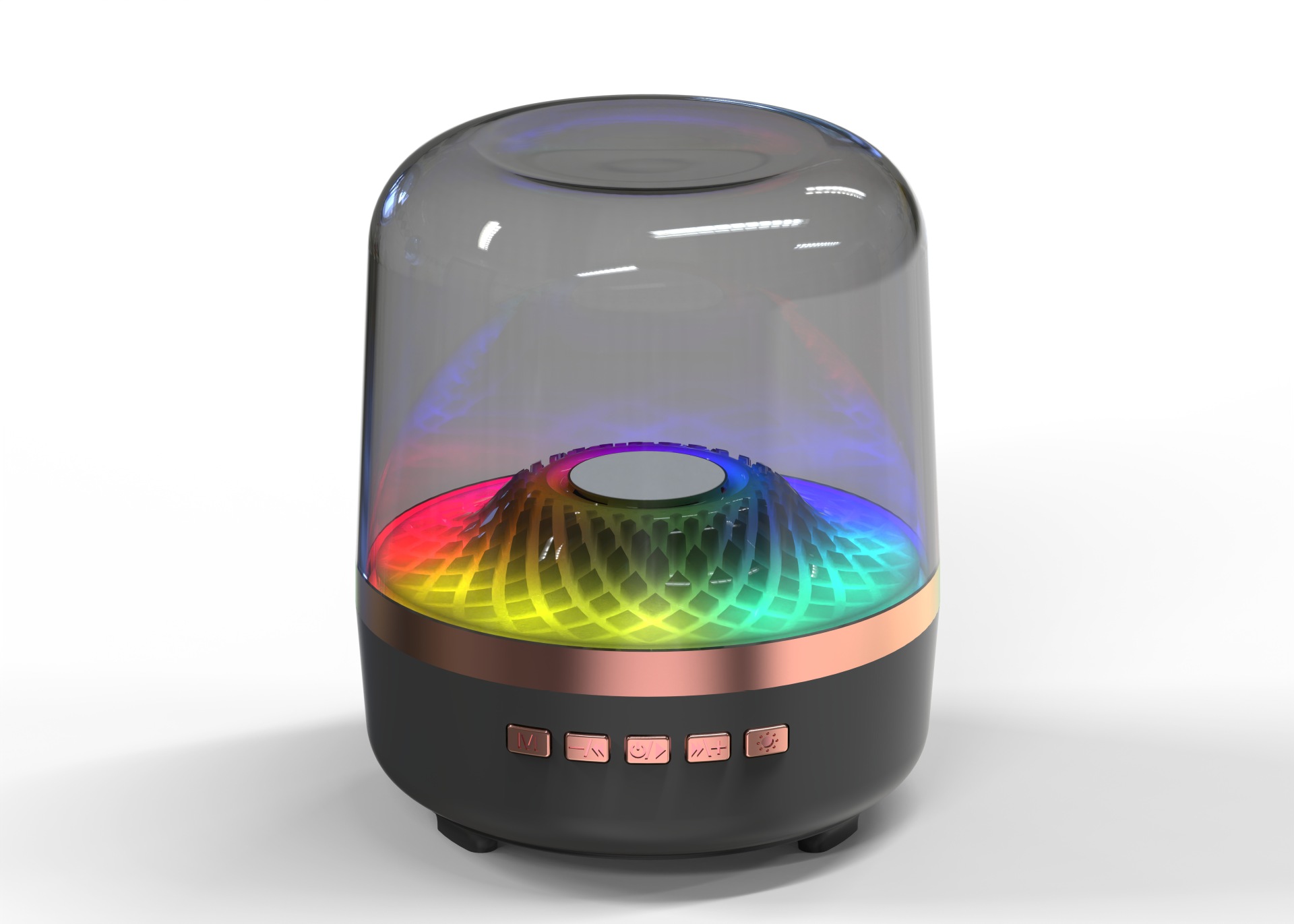 New Colorful Harman Glass 4th Generation Desktop Mini Subwoofer Wireless Bluetooth Speaker Audio Electric