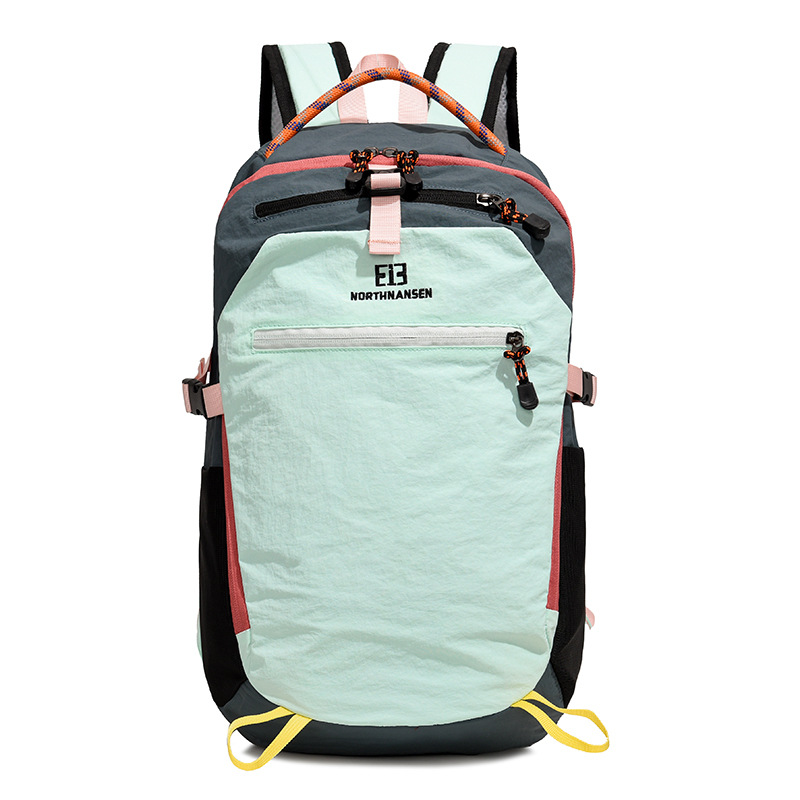 Dopamine Color-blocked Backpack for Women 2026 New Outdoor Hiking Backpack Lightweight Sports Travel Backpack
