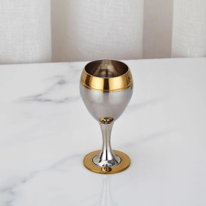 ★（logo）304不锈钢金边烈酒杯60ml（With Laser Etching Logo）