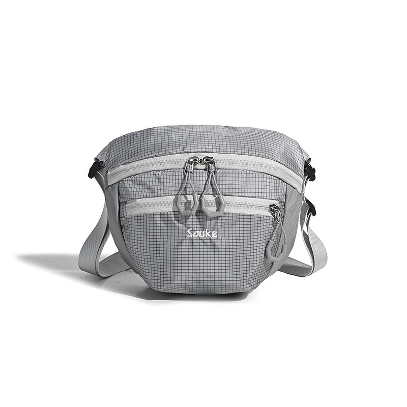 Outdoor Small Crossbody Bag for Women Summer Lightweight Multi-compartment Outdoor Travel Backpack Nylon Sports Chest Bag Crossbody Bag
