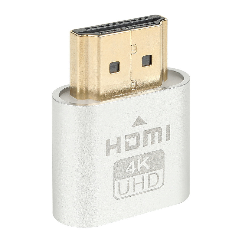 HDMI dummy monitor with light EDID emulator 4K remote hang up 3060 graphics card fake load converter