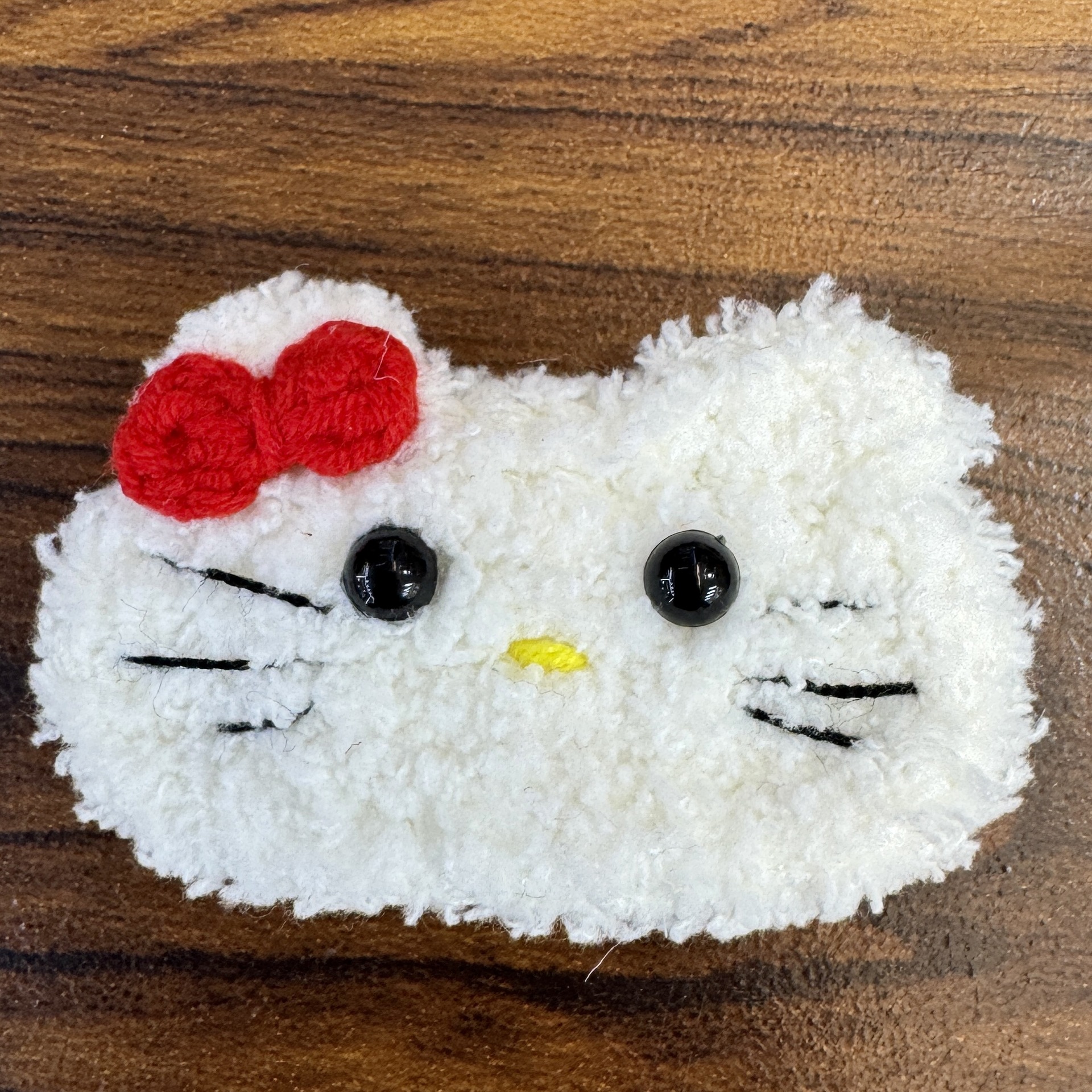 New product hand crocheted cute kt cat piece 15cm Wallace and Gromit cotton doll hanging decoration accessory wholesale